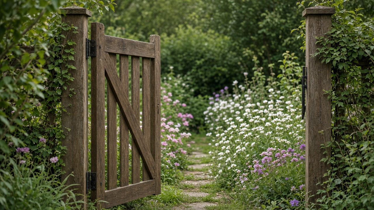 An open gate